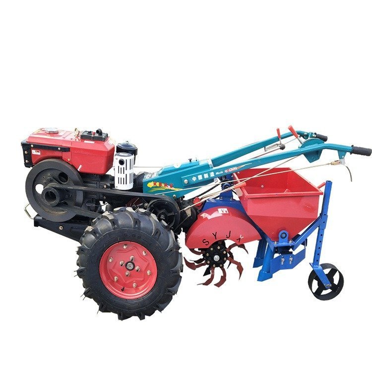 2024 Year Mini 12 hp 18hp 15hp 20hp Hand Walking Agricultural Two Wheel Plough Tractor