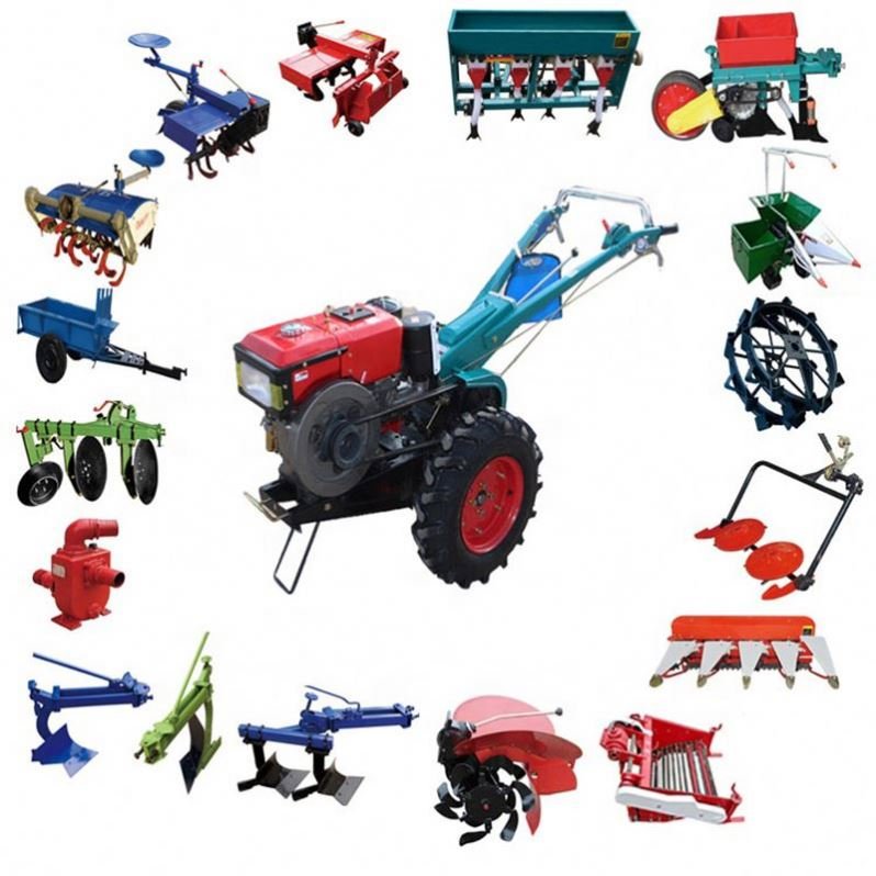 Agricultural Machinery Farm Mini 2 Wheel Walking Hand Tractor for Sale