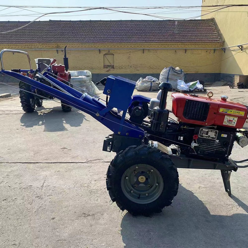 Factory Sale Farm Equipment Mini Plow 2 Wheel Walking Tractor With Double Disc Plough Machine 10HP 11HP 13HP