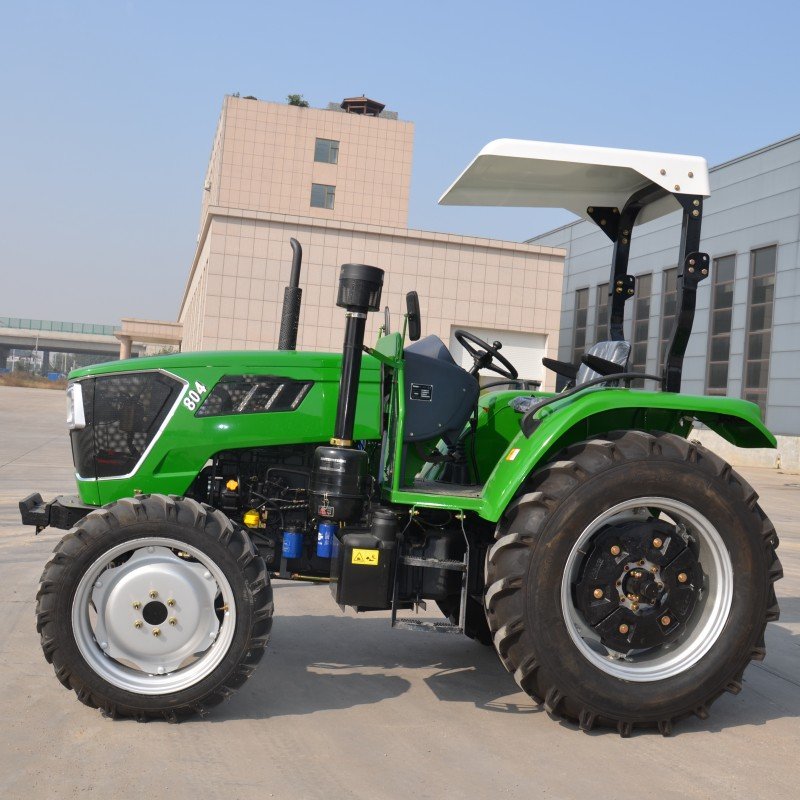 4x4 80hp Sunshade Chinese Farm Tractors diesel Engine Traktor for Agriculture Trator