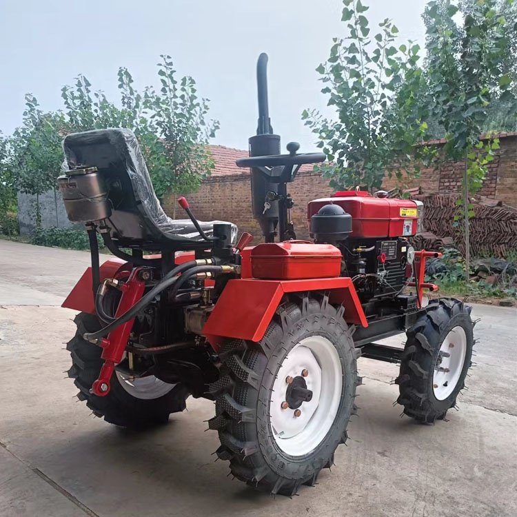 15Hp 4X4 2WD Electric Start Mini Small Single Cylinder Tractor Garden Management Machine Agricultural Rototiller Engine Motor