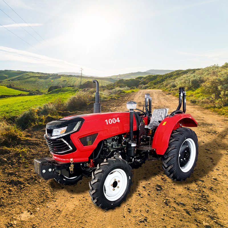 Chinese 4x4 Compact 70 80HP Mini Tractors Agricultural Wheel Tractor for Farming 2WD with Core Engine and Motor Components