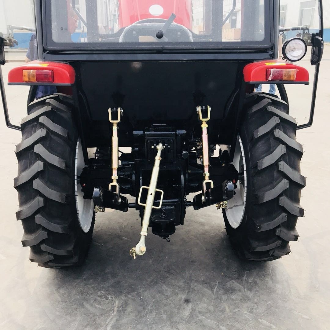 Mini Small Farm Tractor 4wd 50hp 60hp 70hp 80hp 4x4 Compact Garden Agricultural Tractor with Front Loader and Backhoe