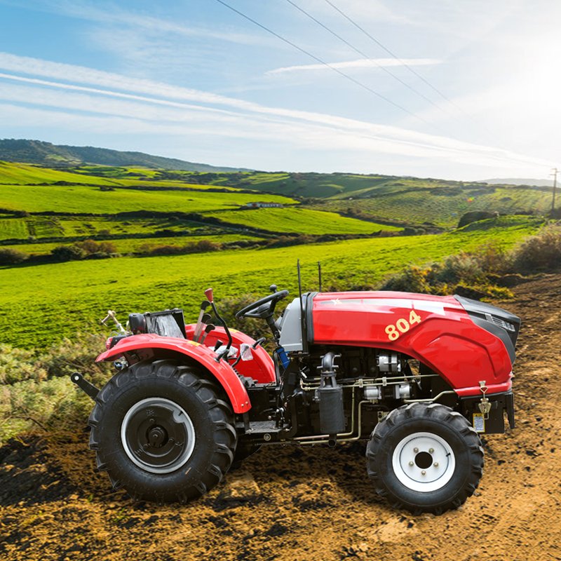 Newest 80HP 4WD Agricultural Tractor 804TB Multifunctional Mini Farm Training Engine 2WD Powerful 80HP 4WD Agricultural Tractor