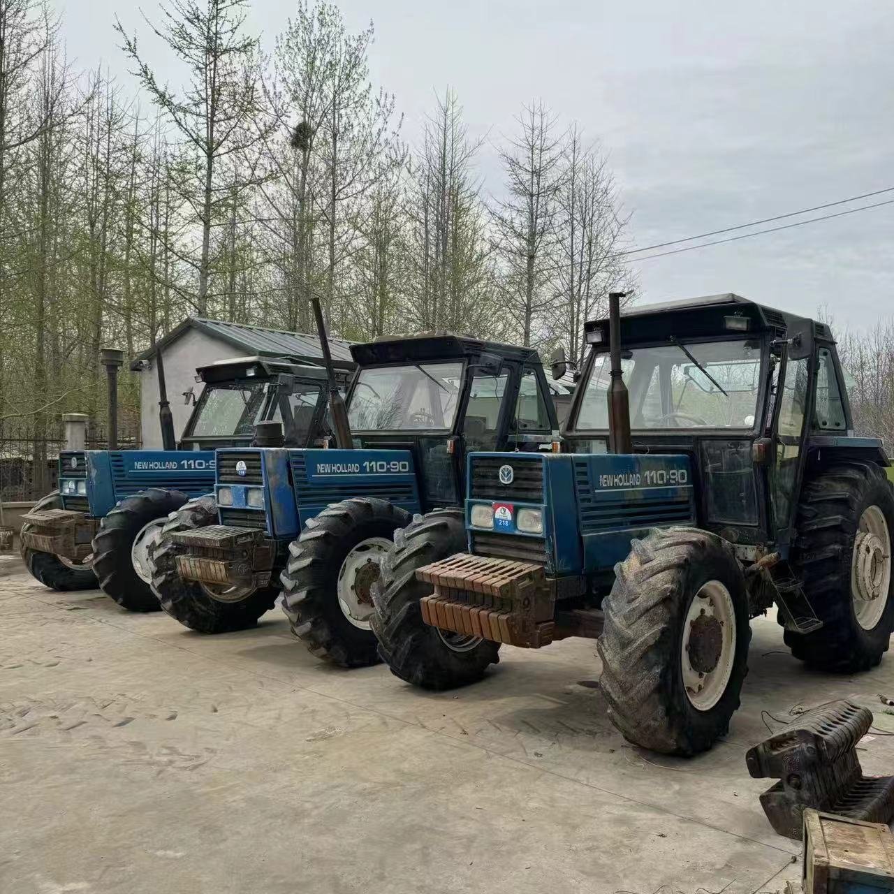 Used NEW HOLLAND 110-90 Used Fiat 110hp with Cab in Stock Agriculture Farm Tractor with Fiat Engine for Hot Selling