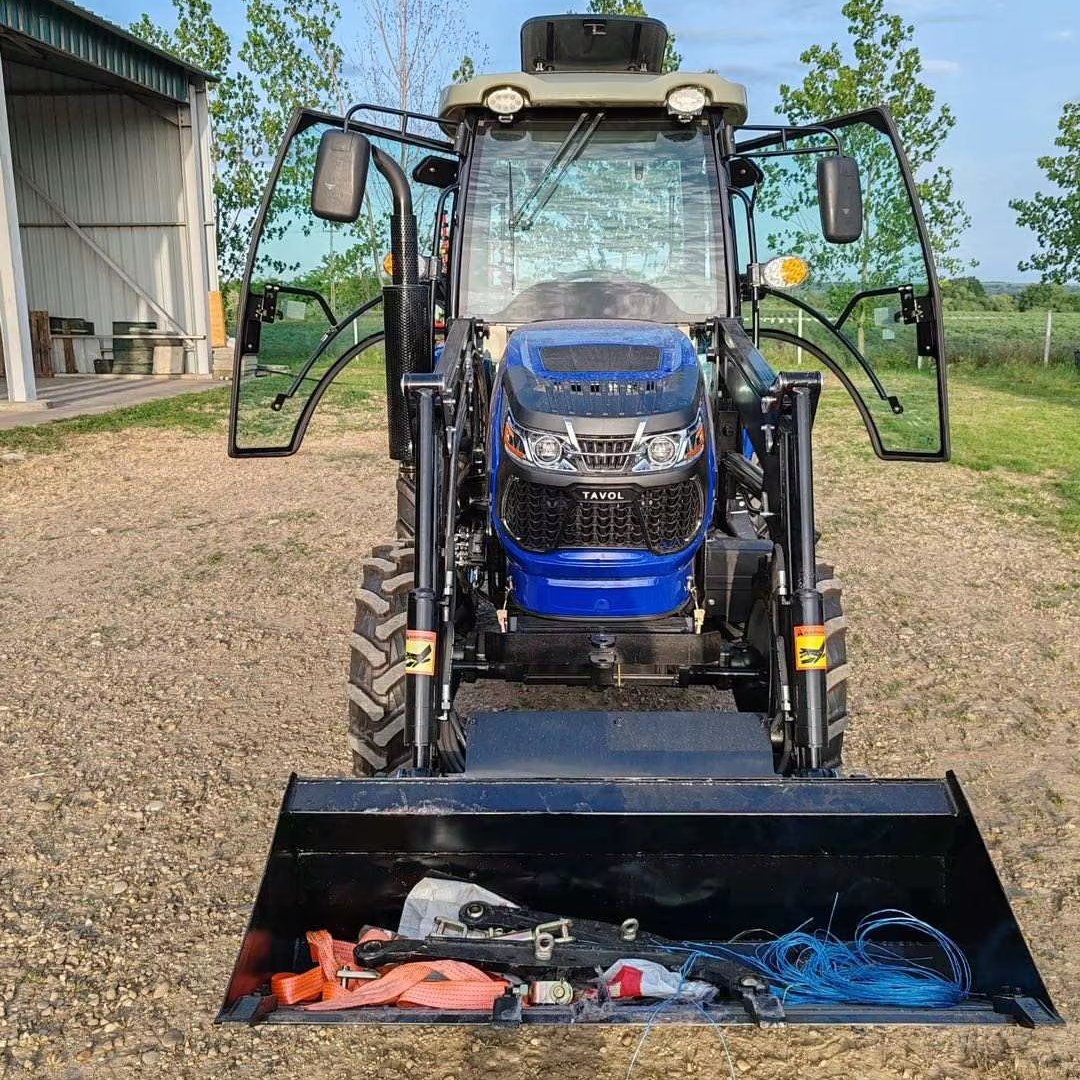 New Type 40 HP 45hp 50 HP 60 HP Mini Tractor With Front and Rear Loader Farming Tractor Made in China