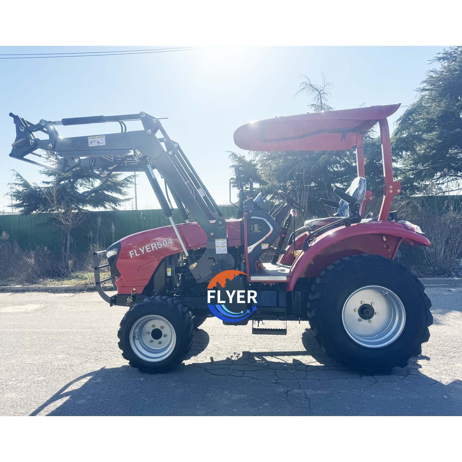 Agricultural Machinery 50HO Small Mini Tractor with Front End Loader for Farm Use