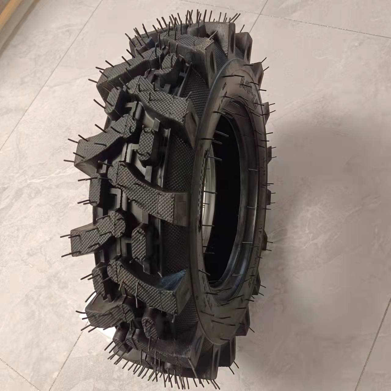 High Rubber Content Warranty 5.00-12 Reinforced Rubber Agriculture Tire for Walking Tractor