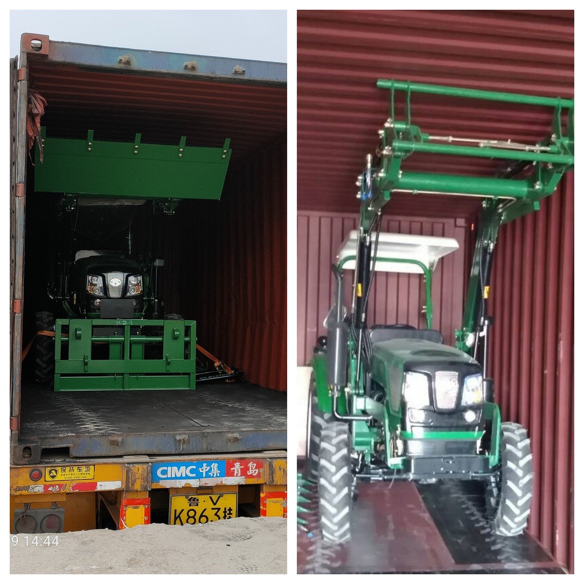 60hp 4x4 Tractors for Agriculture Traktor diesel Engine Trator Agricola Huaxia Trator