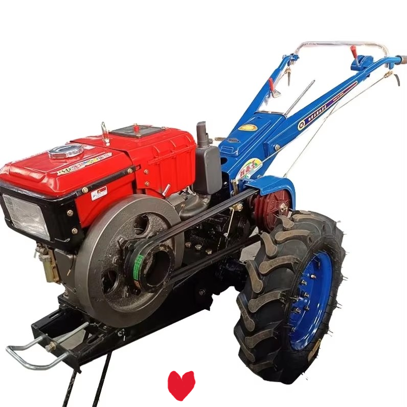 15 HP Tractor Power Tiller Walking Tractor Powertiller Two Wheel Farm Walk-Behind Tractor Hand Held Hot Selling China Mini