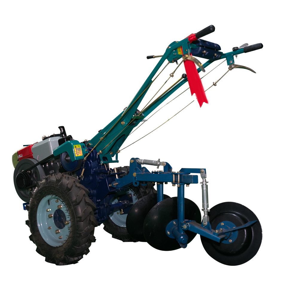 Fuel Efficient and Durable Ploughing Equipment Two Wheel Disk Plough Manual Walking Tractor