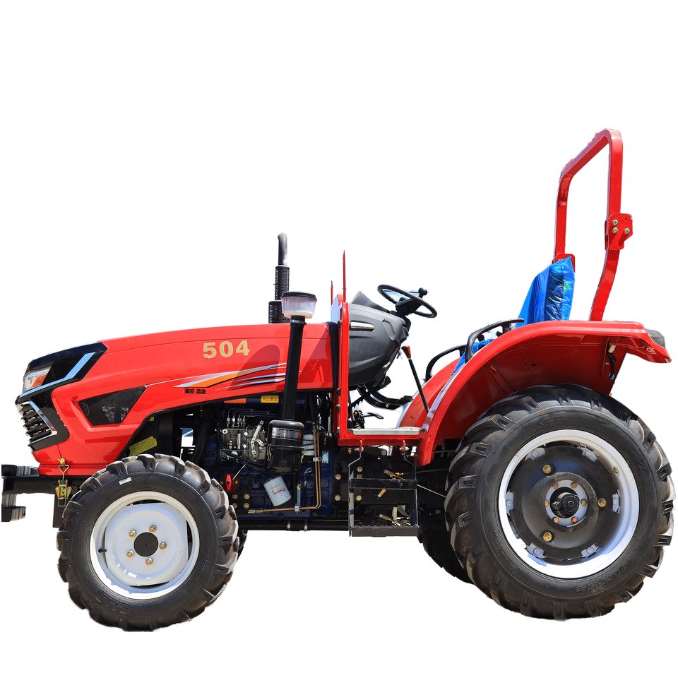 4x4 Mini Tractor Small Double Assisted Hydraulic Clutch Agricultural Farm Mini Tractor Trailer for Sale