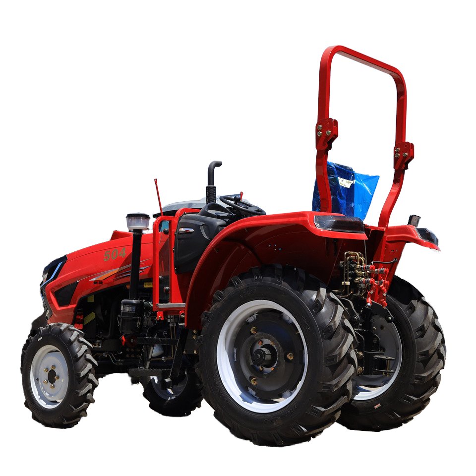 4x4 Mini Tractor Small Double Assisted Hydraulic Clutch Agricultural Farm Mini Tractor Trailer for Sale