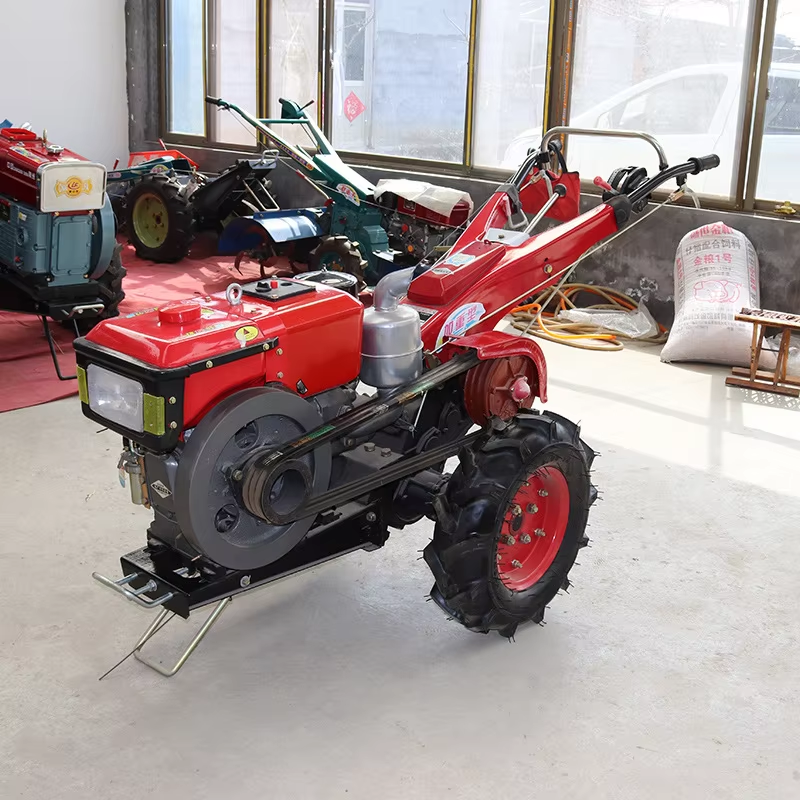 Hot Selling Walking Tractor with Rotary Tiller 2 Wheels Mini Hand Tractor