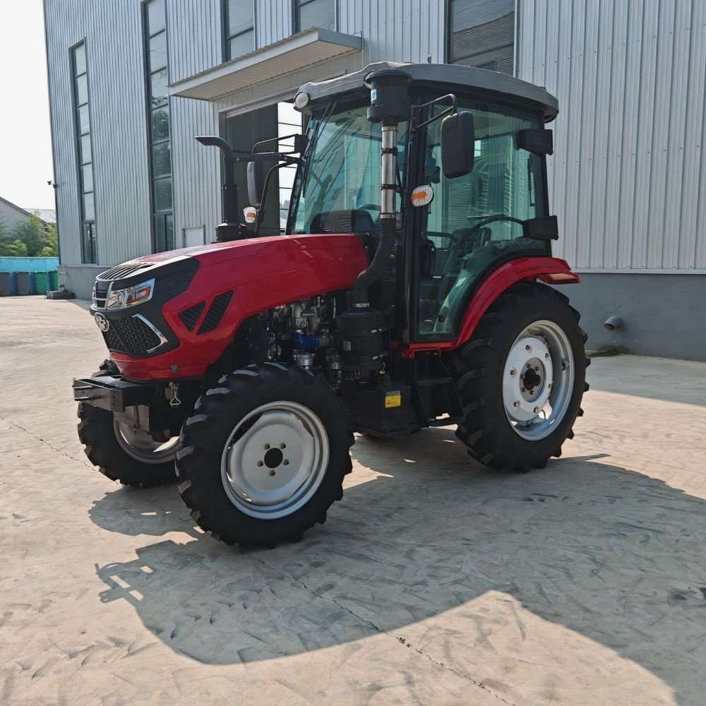 China 50Hp Lawn Mower 4X4 Small Tractor With Front End Loader Backhoe Tractors Trucks Agriculture Mini Farm Tractor