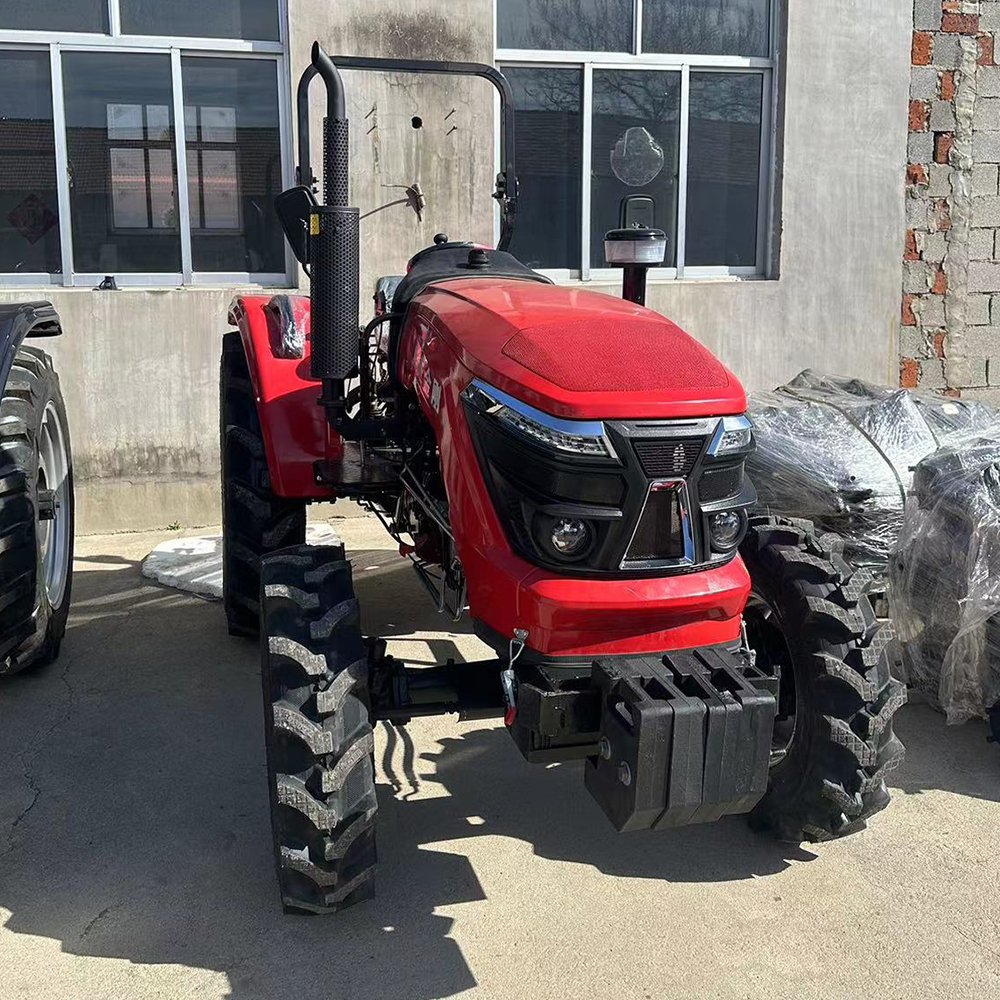 50hp 80hp Mini Farm Tractors with Front Loader 4 in 1 Bucket Agricultural Machinery