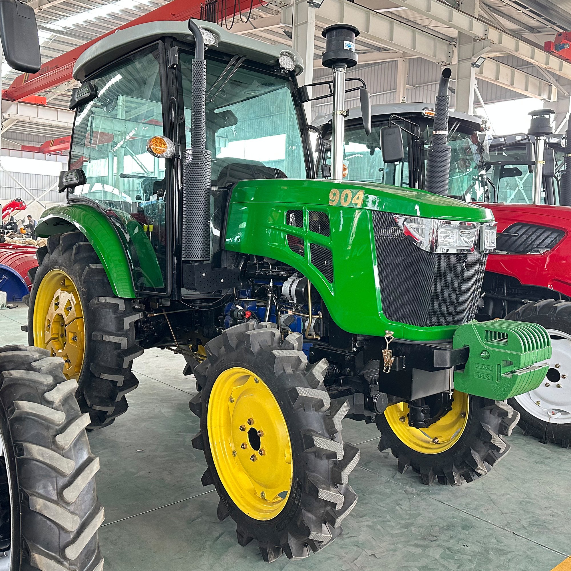 Chinese Tractors Manufacturer Micro Agricultural Tractores 50HP 60HP 90HP 4WD Multifunction Mini Tractor