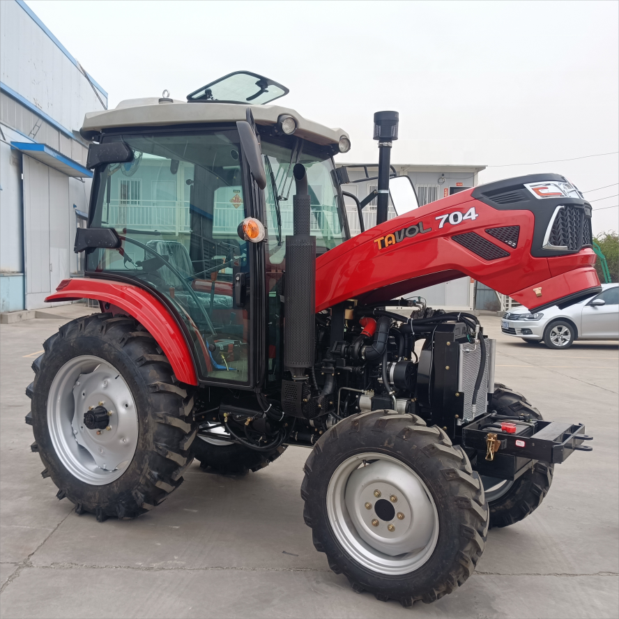 TAVOL Agriculture Machinery Vineyard Tractor Price for Small Farm Sale 70hp for diesel 4x4 Farming Machine Tractor