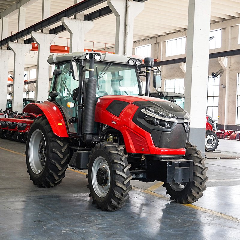 Multifunction 4WD Agriculture Farm Tractor Small 100HP Compact Mini Farming Tractors with Core Engine