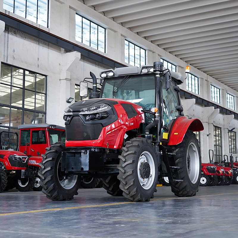Multifunction 4WD Agriculture Farm Tractor Small 100HP Compact Mini Farming Tractors with Core Engine