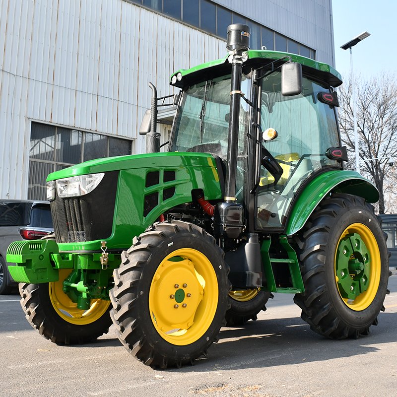 120HP Core Engine Motor 4WD Garden Tractor Farming Agriculture Equipment with 80HP Wheel Rated Power Diesel 4x4 Tractor Tools