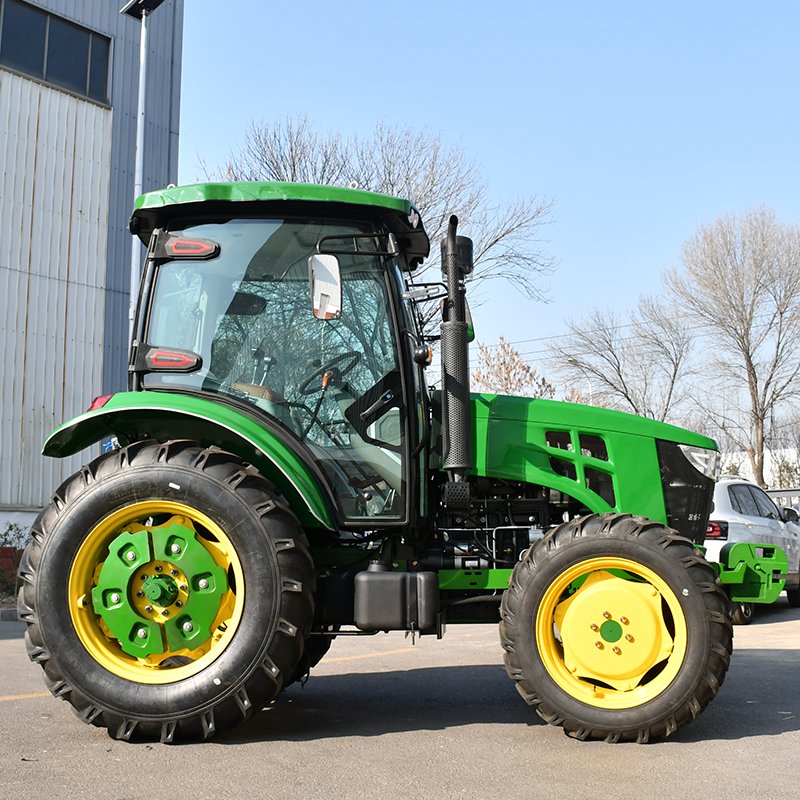 120HP Core Engine Motor 4WD Garden Tractor Farming Agriculture Equipment with 80HP Wheel Rated Power Diesel 4x4 Tractor Tools