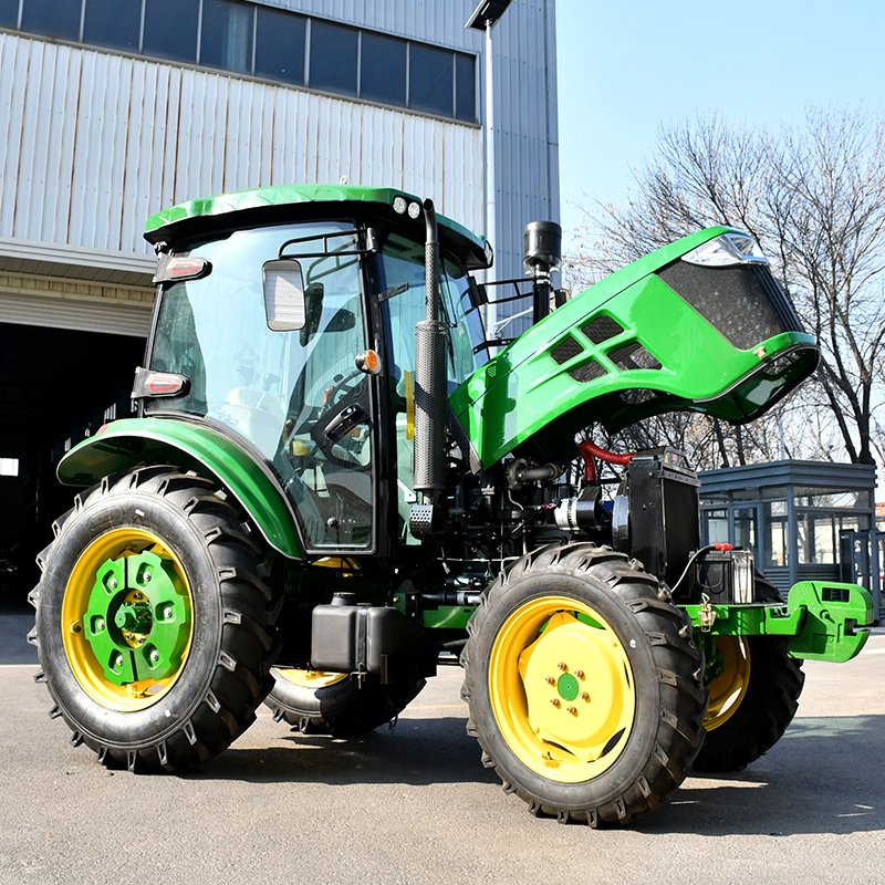 120HP Core Engine Motor 4WD Garden Tractor Farming Agriculture Equipment with 80HP Wheel Rated Power Diesel 4x4 Tractor Tools