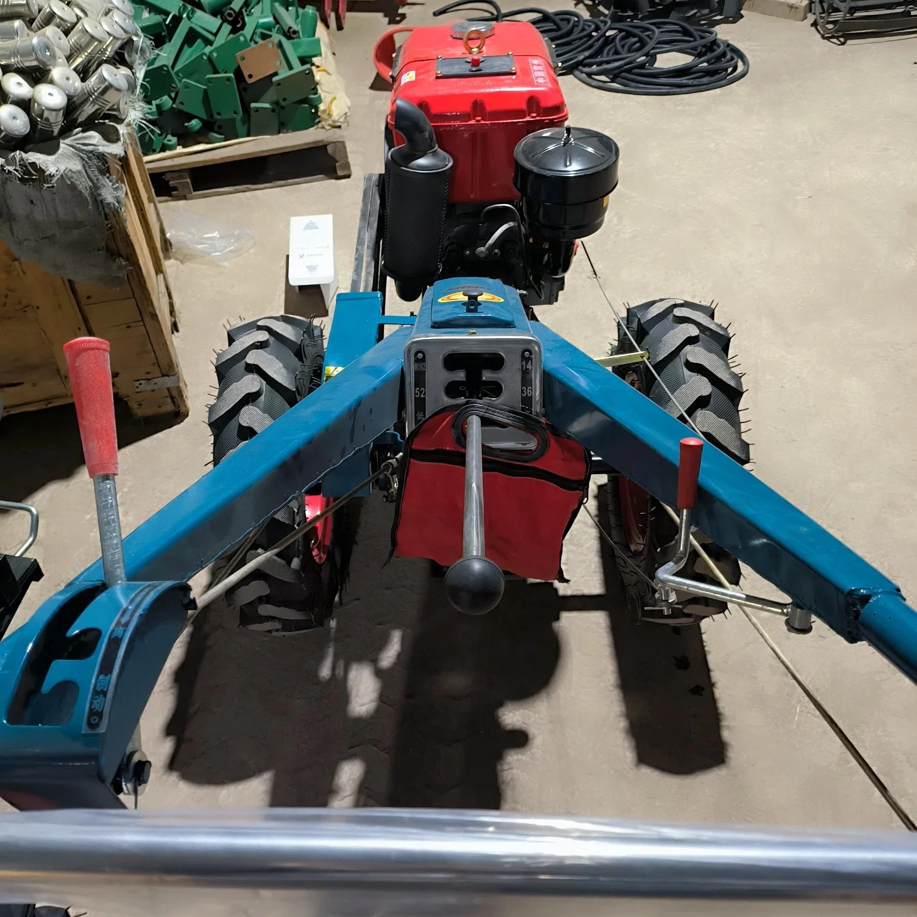 Hot Sale 2WD Mini Agricultural Equipment Featuring Core Engine and Gearbox Components Walking Tractor New Plow for Sale