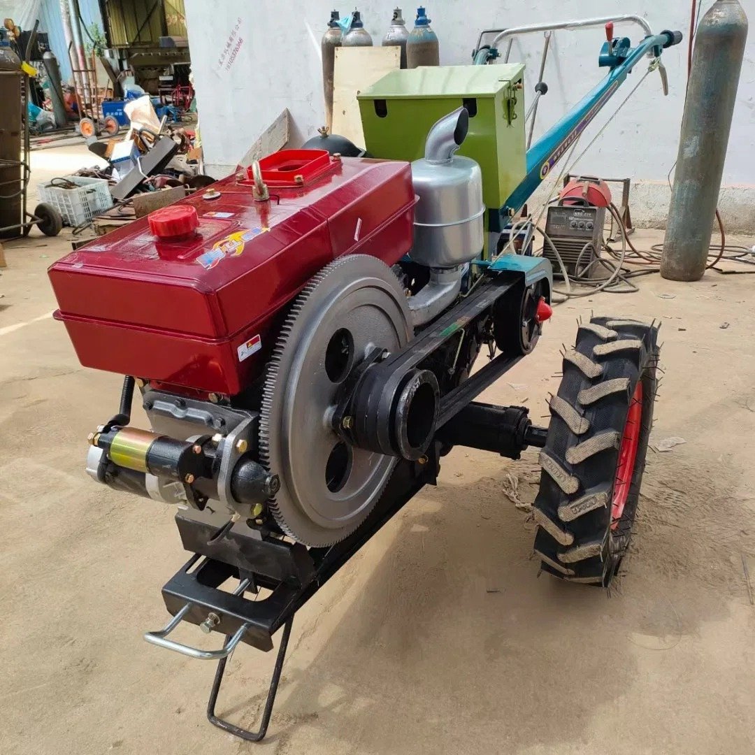 Hot Sale 2WD Mini Agricultural Equipment Featuring Core Engine and Gearbox Components Walking Tractor New Plow for Sale