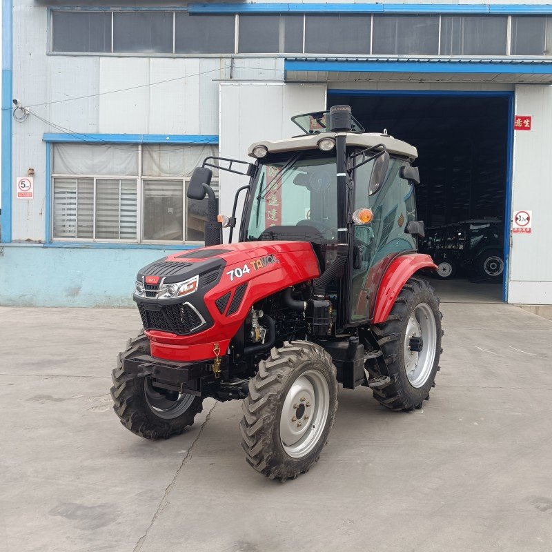 Agricultural Machines 70hp 4x4 Wheel Drive Small Mini 8+2 Shift Garden Cabin Tractor for Farmer