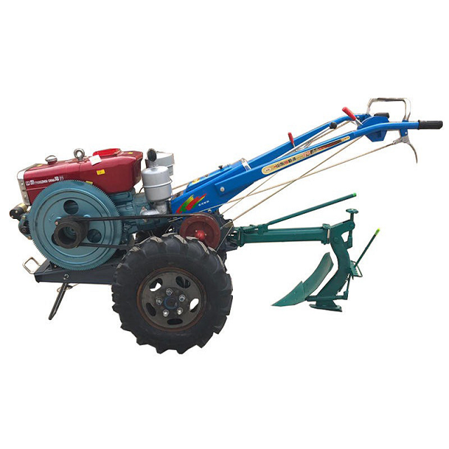 Walking Tractor 12HP 15Hp 18HP 20HP 22HP Two Wheel Farm Walking Tractor Mini Tractor for Agriculture With Mini Trailer for Sale