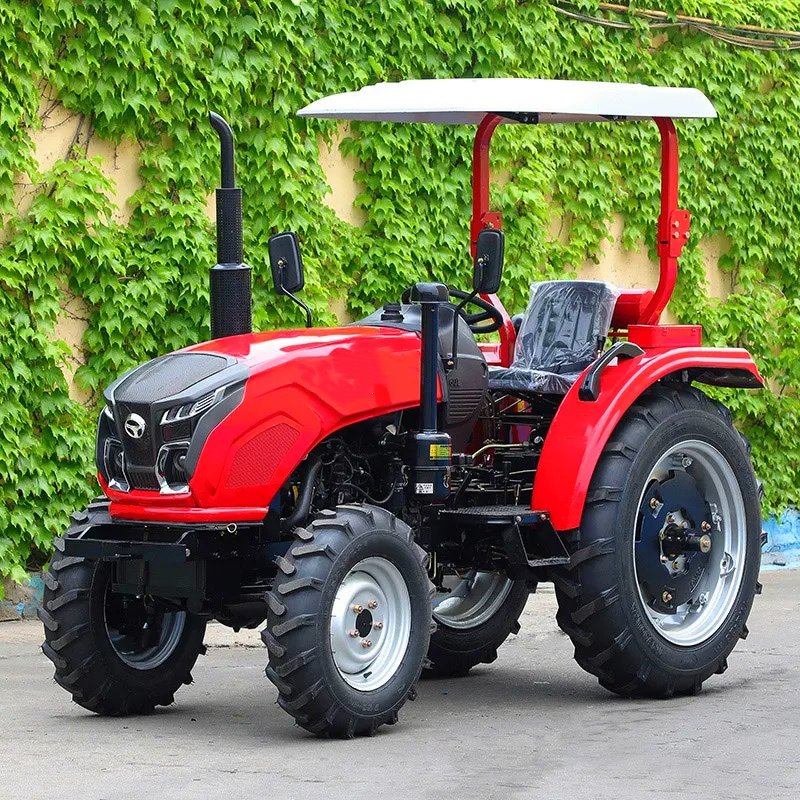 Chinese Farm Garden Agricultural 4X4 4WD Diesel Compact Mini Small 50HP 504 60HP 604 Series Farm Tractors
