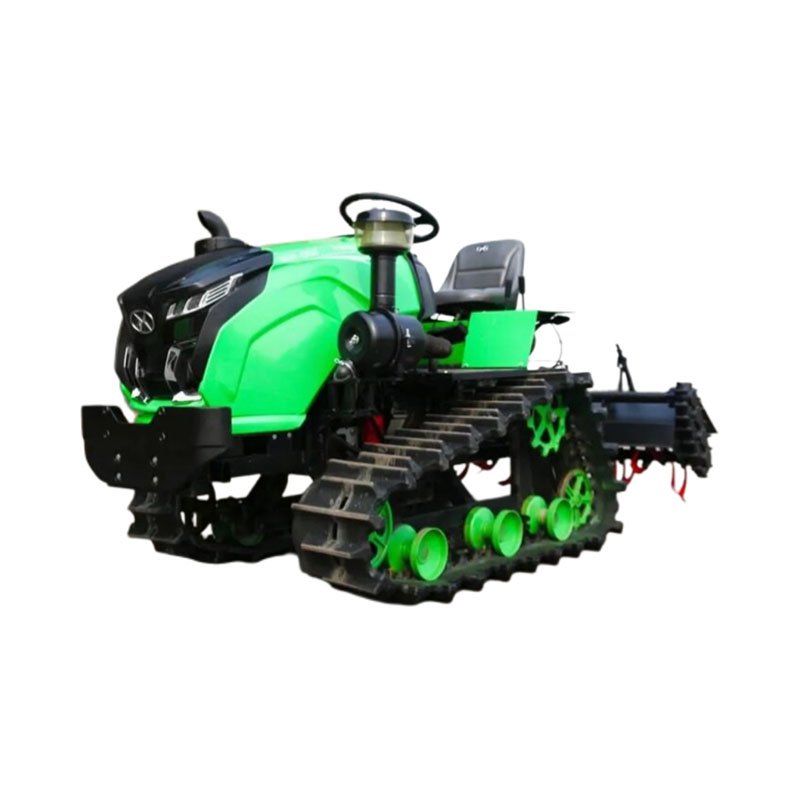 Hot Sale Agricultural Crawler Tractor Rubber Track Paddy Field Silt Use Ride Cultivator