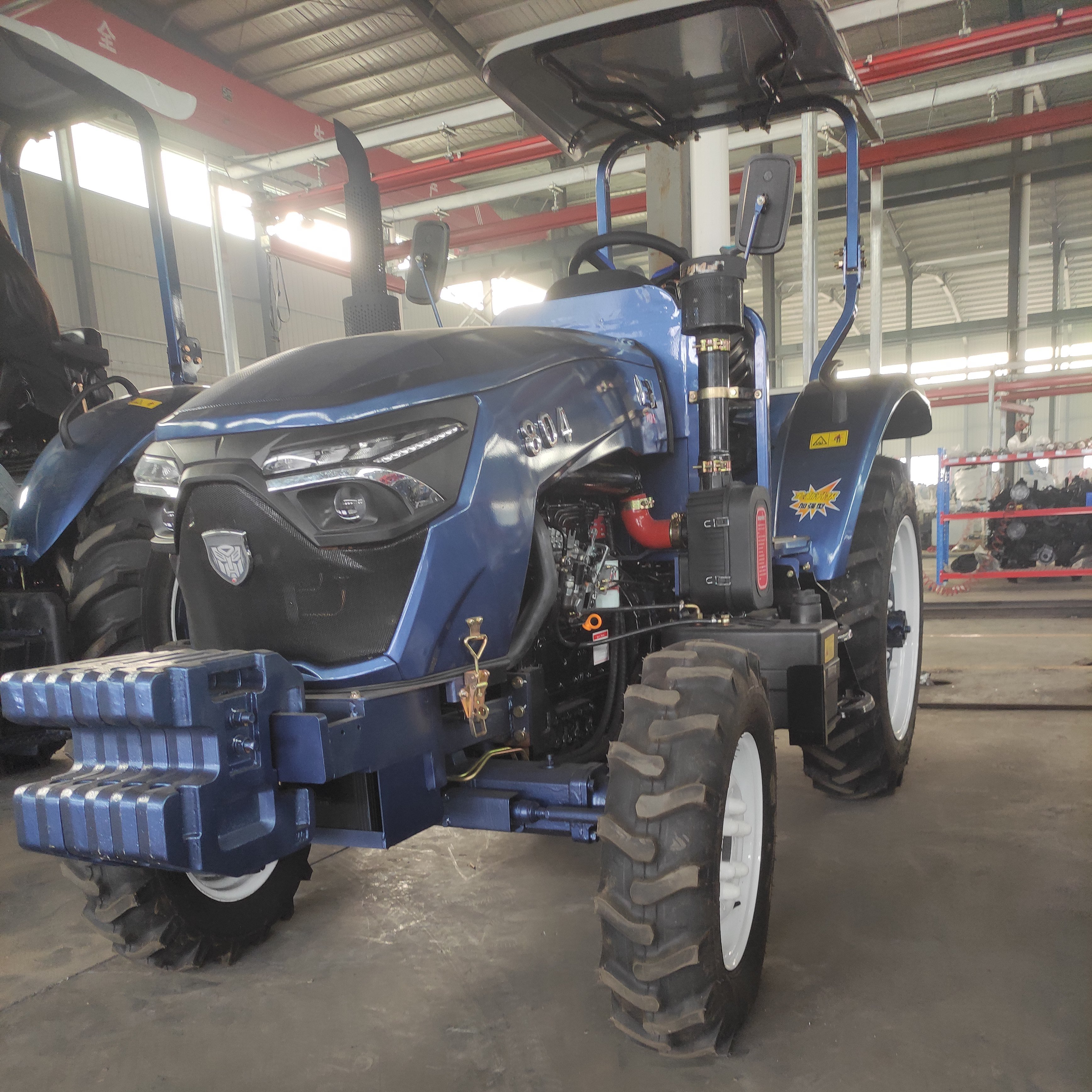 Multifunctional 80 HP Agricultural Wheeled Tractor with 4x4 Four-Wheel Diesel Engine