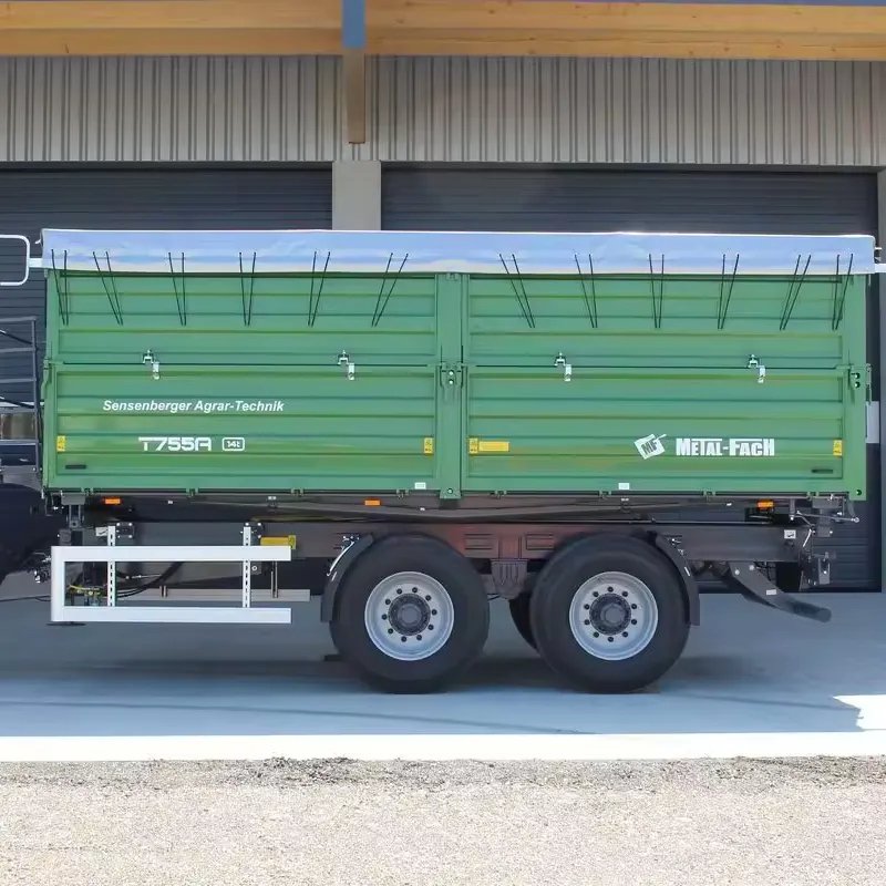 New Condition 10ton Tractor Tipper Trailer Model Farm Dump Trailer for Construction Agriculture Core Components Axle Motor Tire