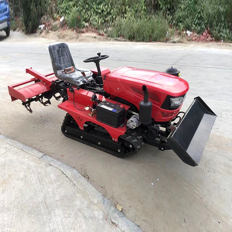 Best Selling Changchai Engine Gearbox 25HP Mini 4WD Crawler Rotavator 2WD Wheel for Garden Farm Agriculture