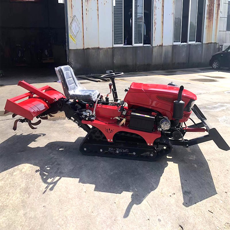 Best Selling Changchai Engine Gearbox 25HP Mini 4WD Crawler Rotavator 2WD Wheel for Garden Farm Agriculture