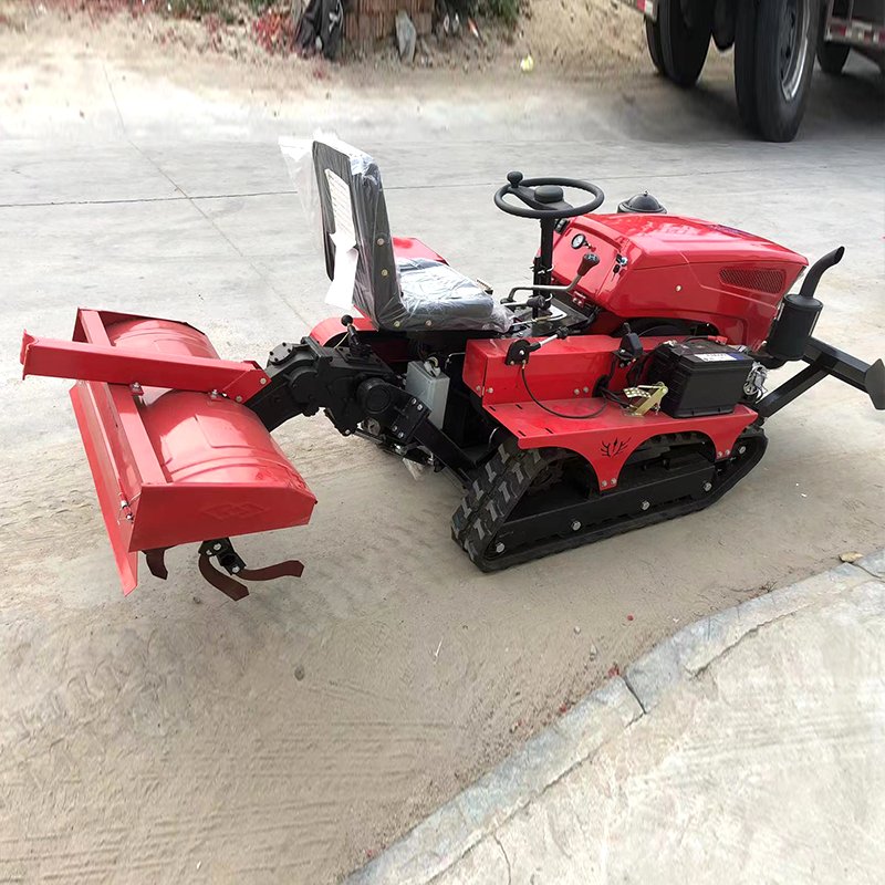 Best Selling Changchai Engine Gearbox 25HP Mini 4WD Crawler Rotavator 2WD Wheel for Garden Farm Agriculture