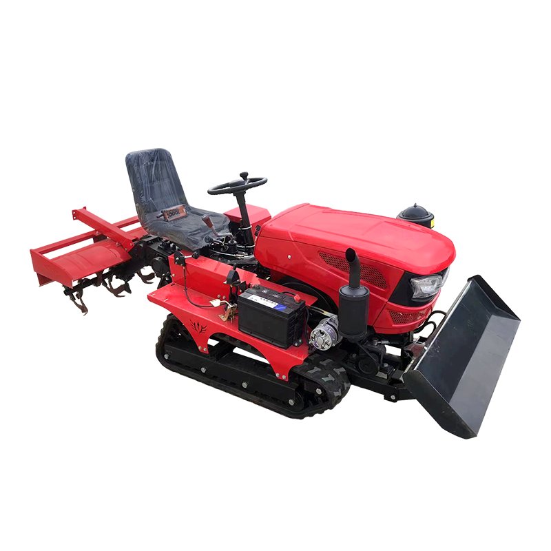 Best Selling Changchai Engine Gearbox 25HP Mini 4WD Crawler Rotavator 2WD Wheel for Garden Farm Agriculture