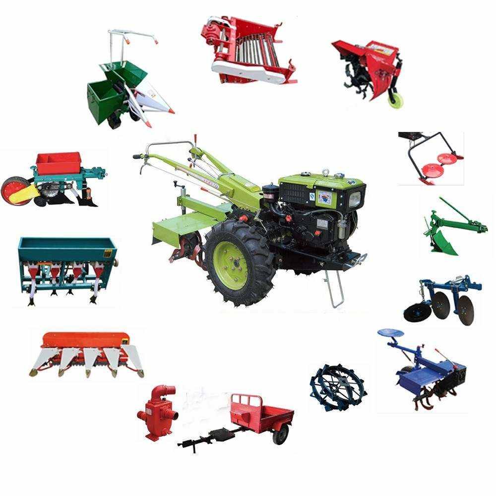 Power Tiller/walking Japan with Seat Df12 Canopy a Walk-behind Tractor for Collecting Motorblock 18hp