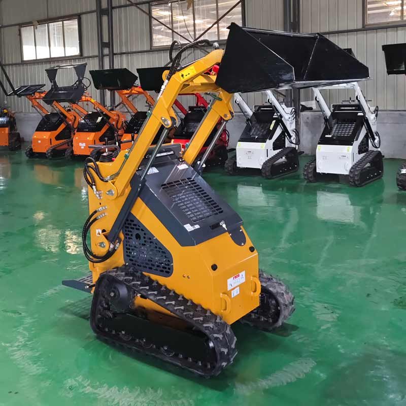 Fast Delivery Hr460 460kg Mini Track Crawler Skid Steer Loader With Forest Mulcher