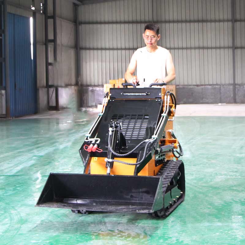 Fast Delivery Hr460 460kg Mini Track Crawler Skid Steer Loader With Forest Mulcher