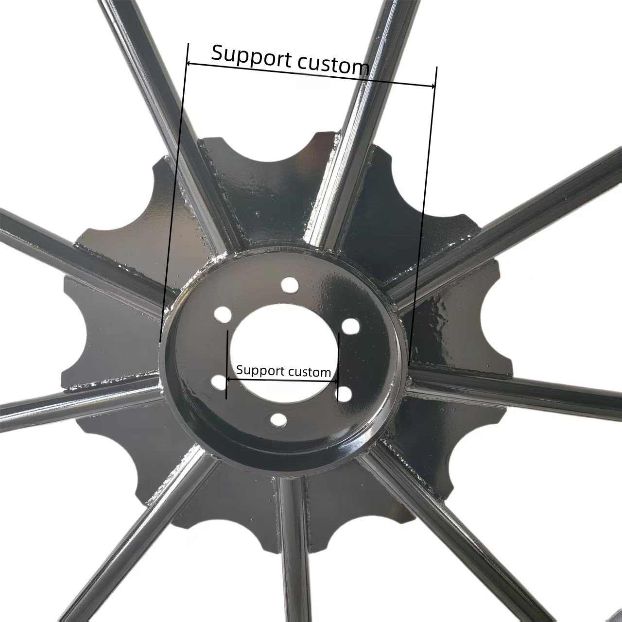 Farmland Iron Wheel Spray Machine with Explosion-Proof Tire Agricultural Machinery Rubber Wheel