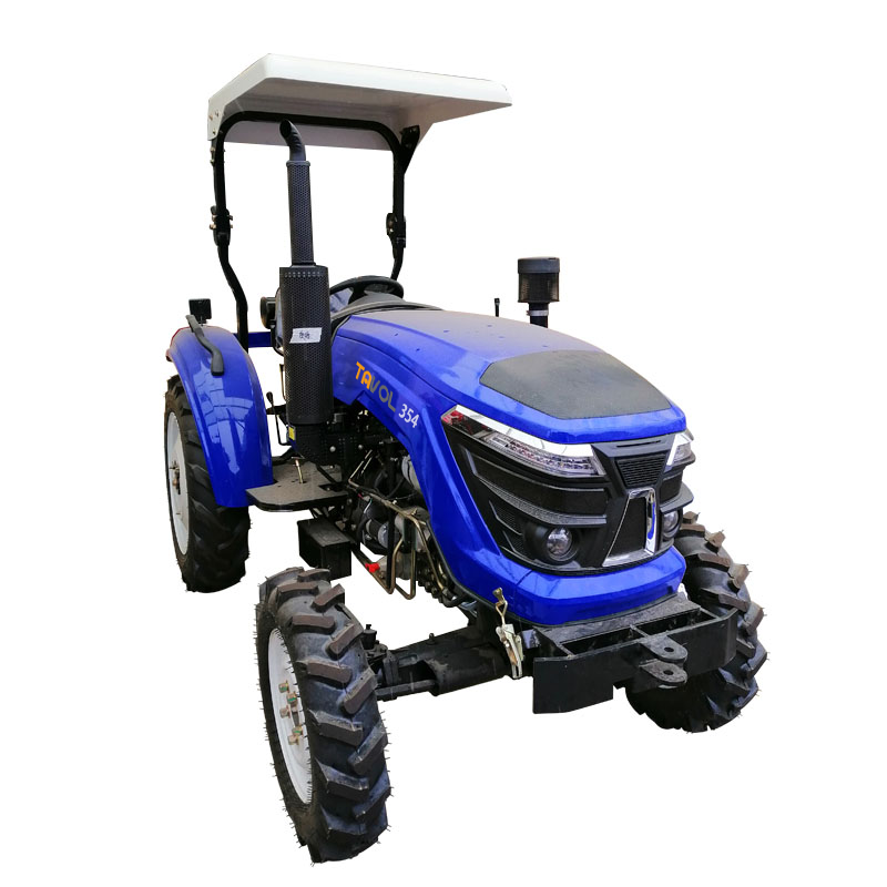 Tavol 354 Model 35hp 4wd Agriculture Wheel Tractors with Canopy Multifunctional Truck Accessories Tractor Prices Gear Box 1400