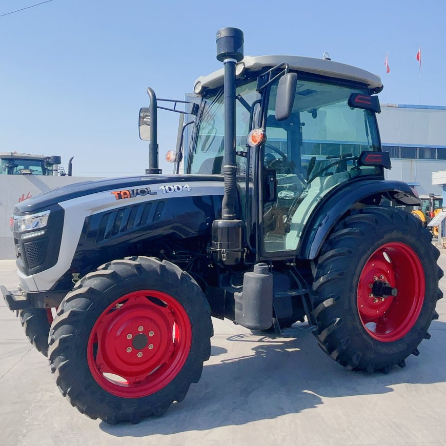 Four Wheel Drive 90HP 100HP Farm Wheel Tractor with Cabin for Agriculture