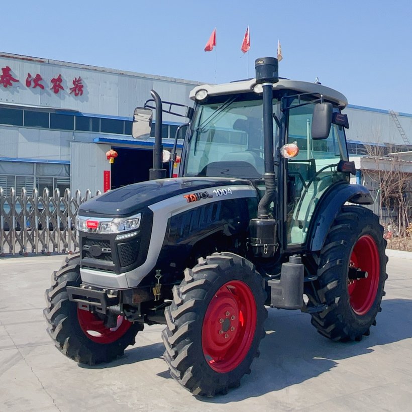 Four Wheel Drive 90HP 100HP Farm Wheel Tractor with Cabin for Agriculture