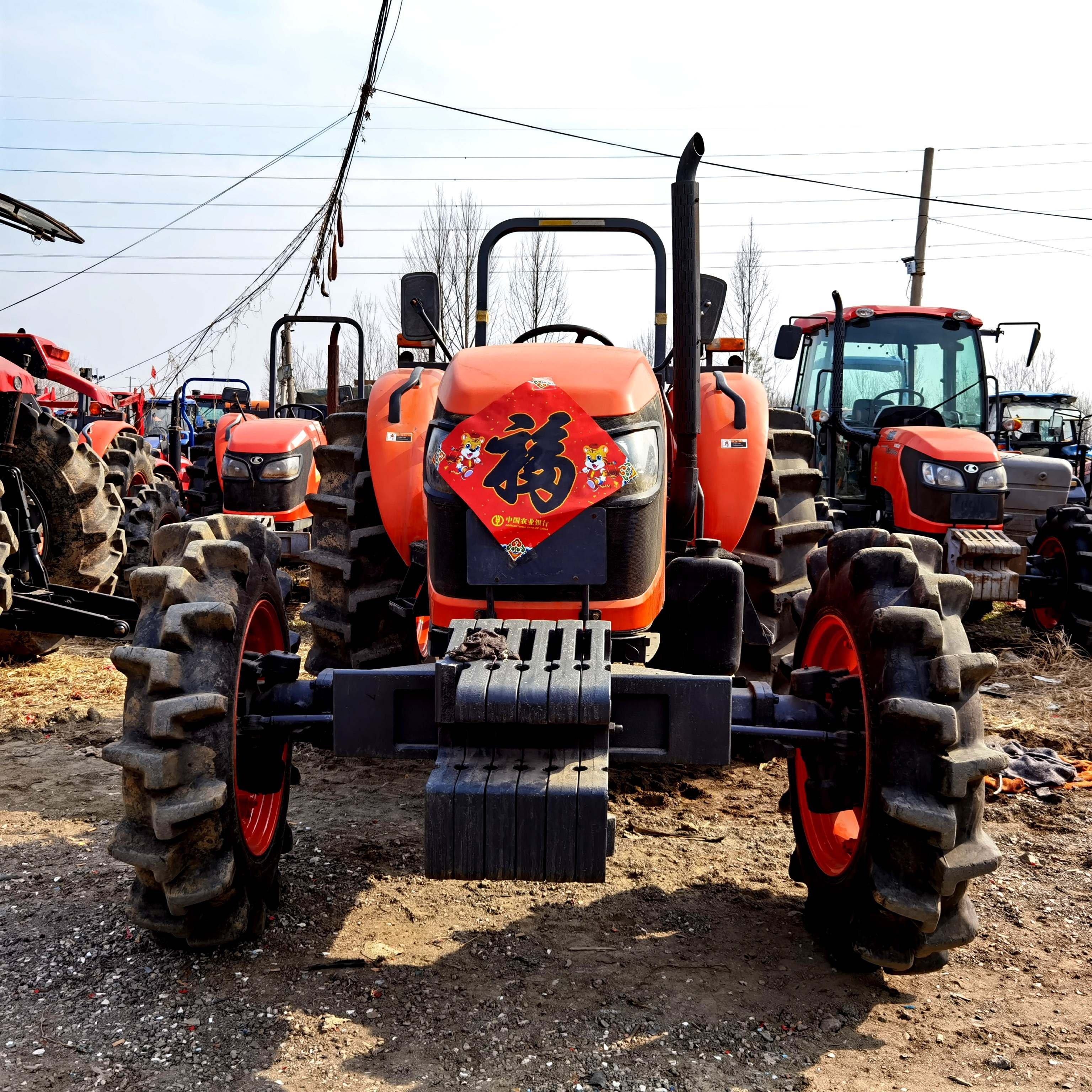 M954K 95HP Kubota Tractor Made in Japan with Rotary Tiller Hot Sale High Productivity