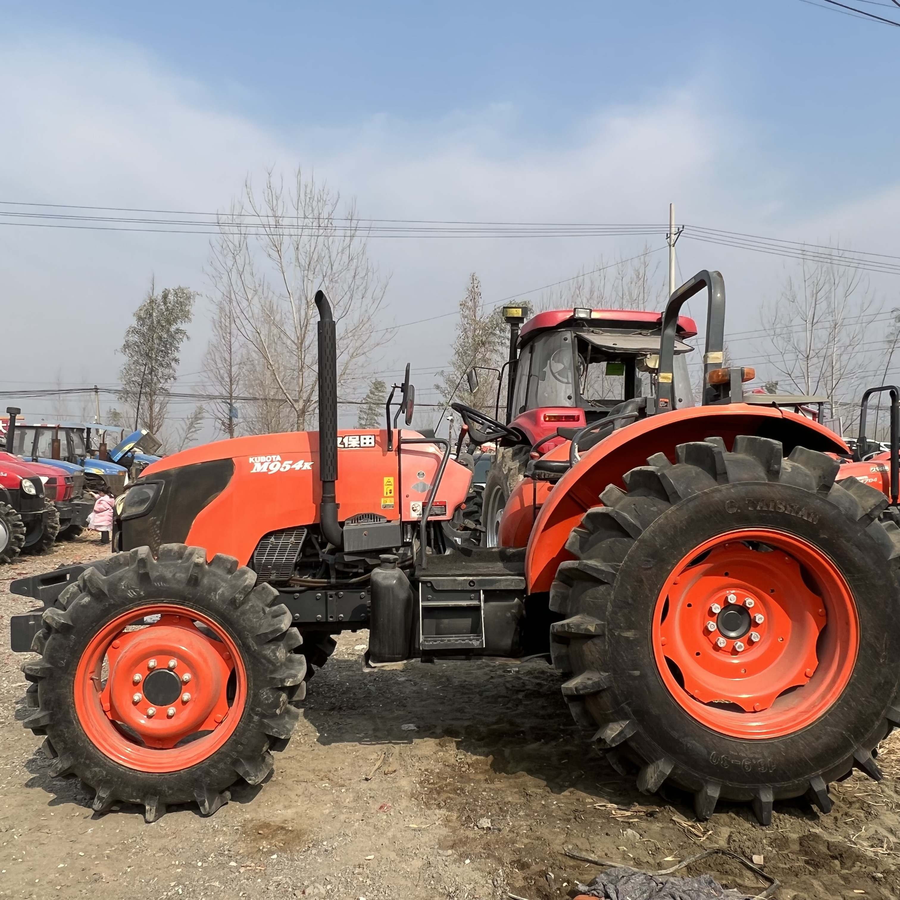M954K 95HP Kubota Tractor Made in Japan with Rotary Tiller Hot Sale High Productivity