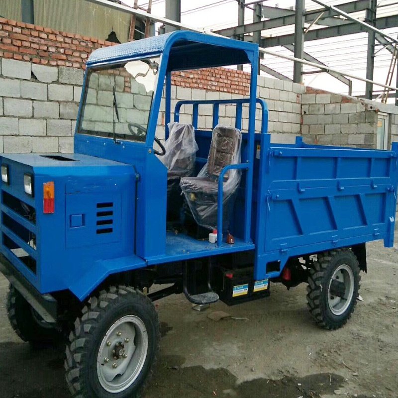 Four-Cylinder 490 Hydraulic Dump Agricultural Tractor Four-Wheel Drive Mini Tractor for Pulling Wood and Bamboo