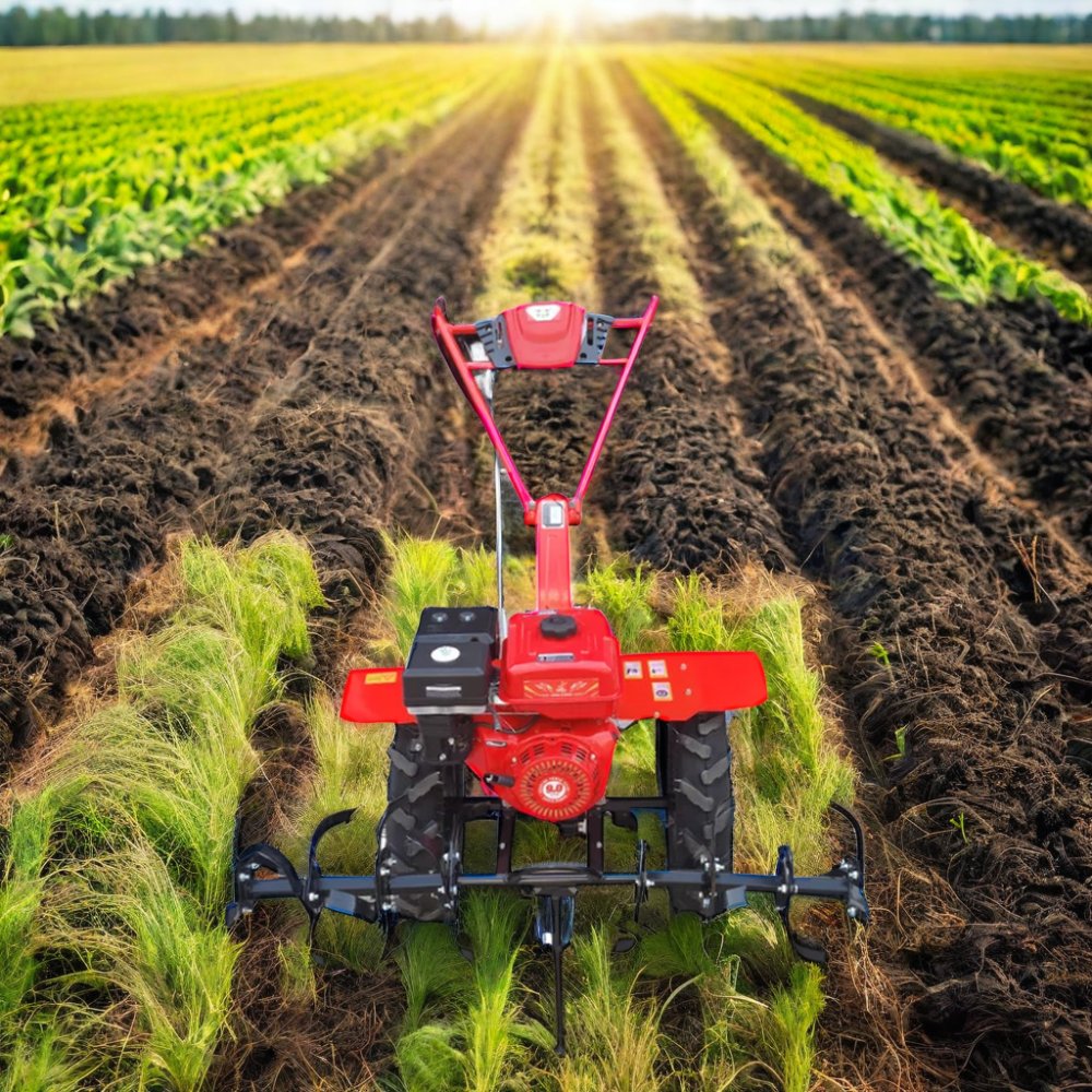 New 18HP-35hp 2-Wheel Power Tiller Mini Farm Tractor Manual Hand-Operated for Rice Field with Reliable Engine Promotion